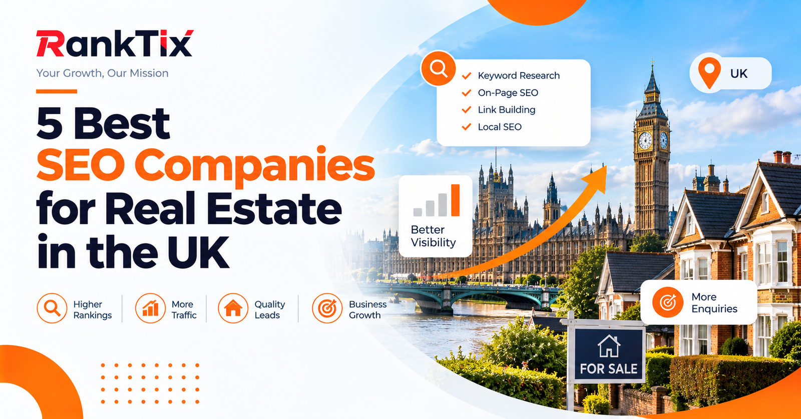 5 Best SEO Companies for Real Estate in the UK